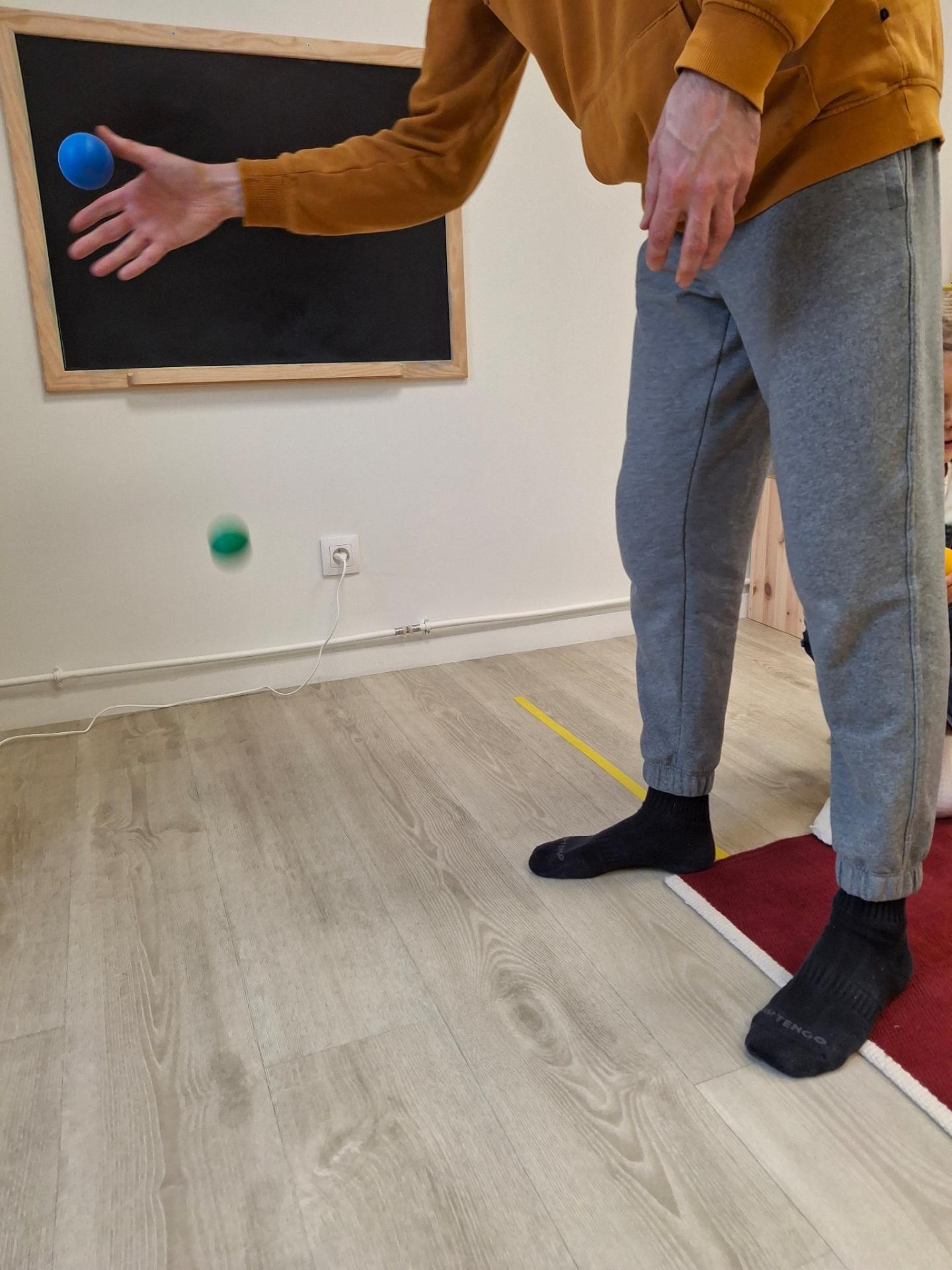 Travail de coordination avec balles